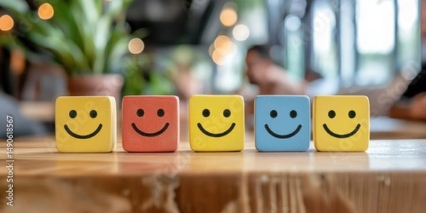 Fototapeta Survey form featuring overall satisfaction rating Stock photo