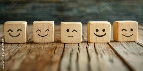 Fototapeta Survey showing NPS (Net Promoter Score) score trend Stock photo