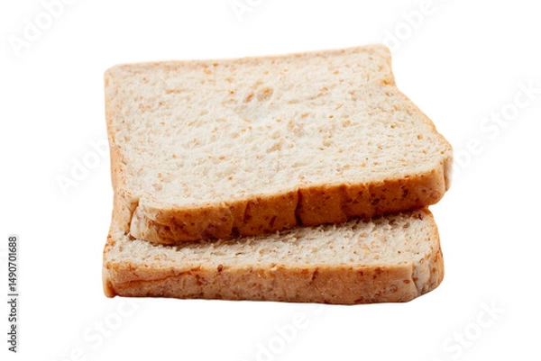 Fototapeta slices of bread isolated