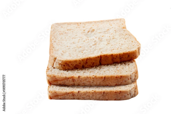 Fototapeta sliced bread isolated on white