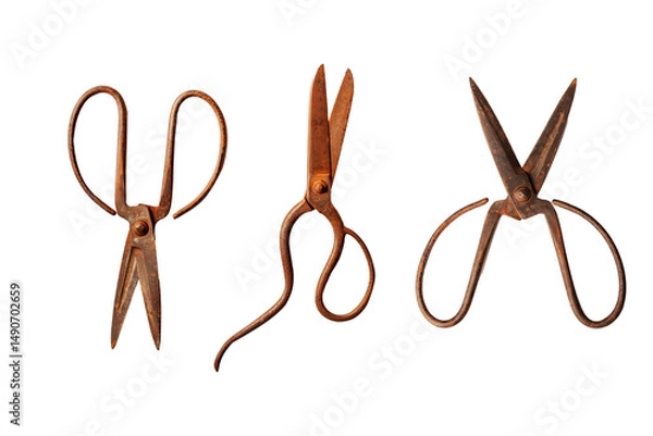 Fototapeta scissors isolated on white background