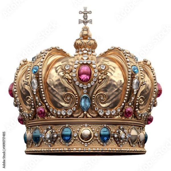 Obraz crown illustration png transparent background