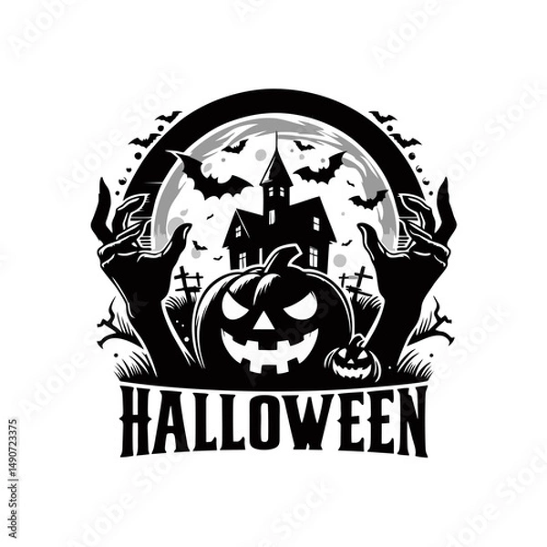 Obraz halloween pumpkin vector