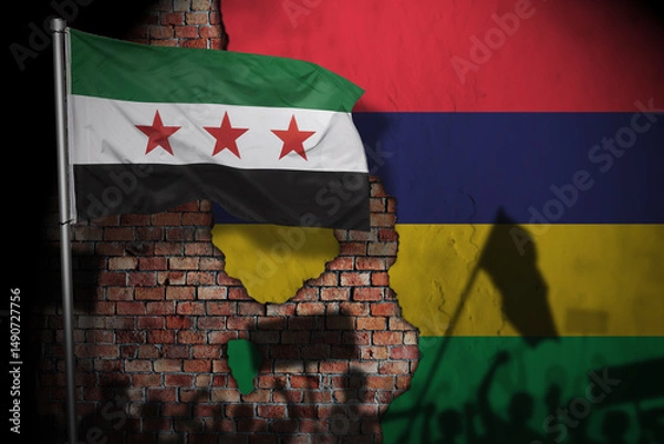 Fototapeta Relations between syria and mauritius
