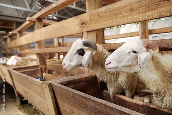 Obraz Choosing a Healthy Ram for Eid al-Adha Sacrifice