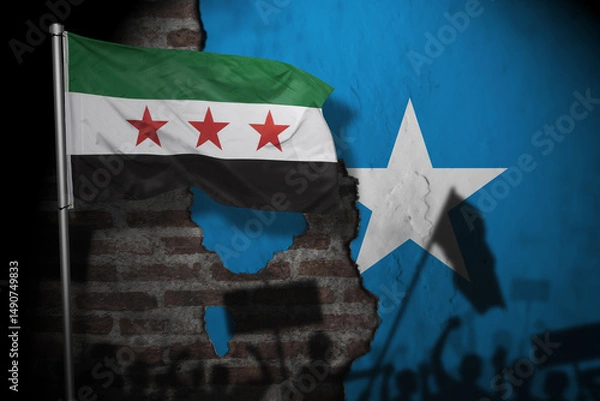 Fototapeta Relations between syria and somalia