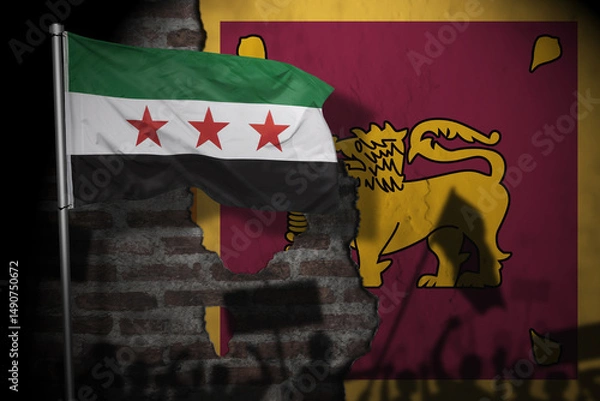 Fototapeta Relations between syria and sri lanka