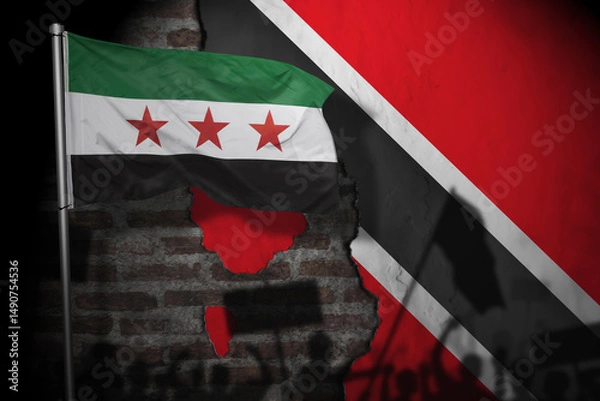 Fototapeta Relations between syria and trinidad