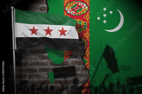 Fototapeta Relations between syria and turkmenistan