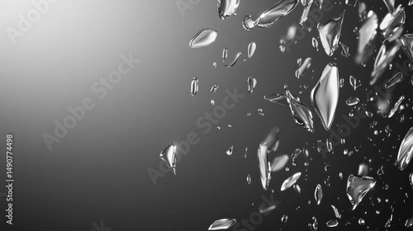 Obraz Abstract shattered glass effect