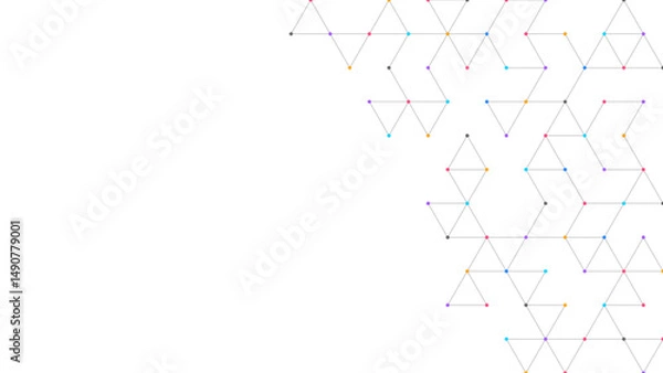 Obraz Creative idea of modern design with abstract geometric background. Minimalistic vector texture with linear pattern