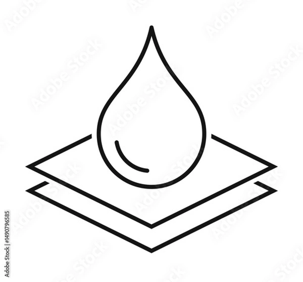 Obraz Wet wipes vector icon