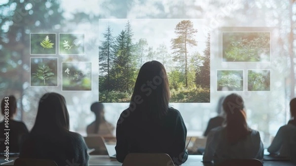 Fototapeta Forestry Class: Immersive Learning Experience