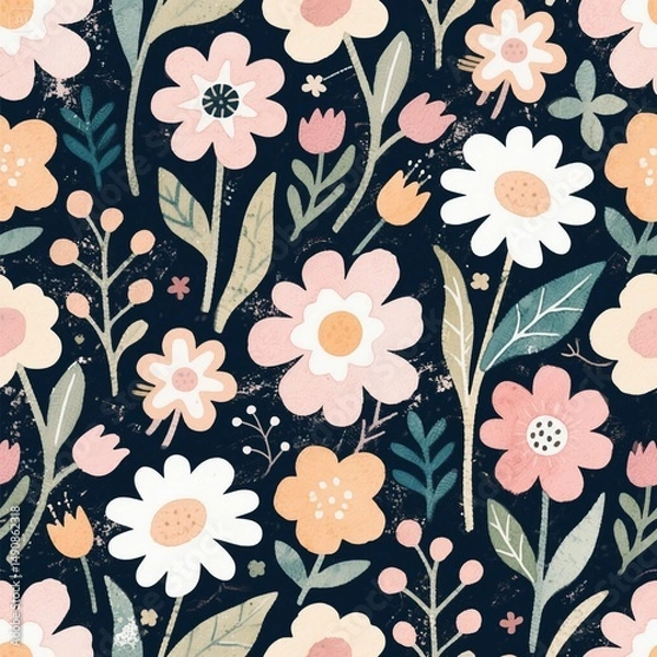 Obraz Seamless Floral Pattern design 