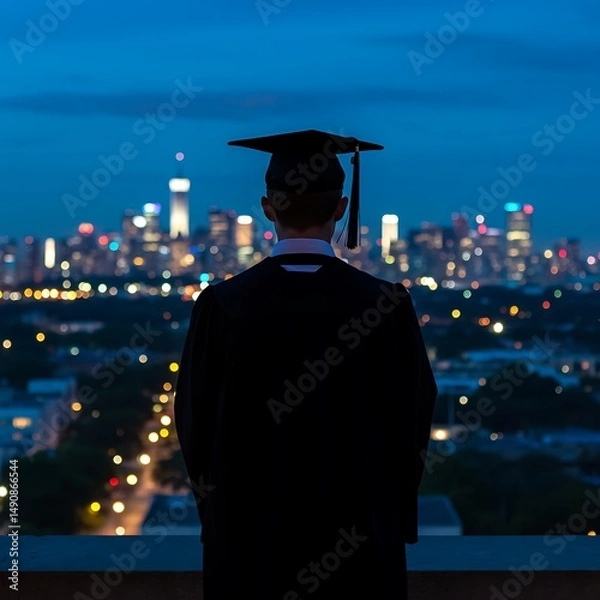 Fototapeta 夜明けの卒業生