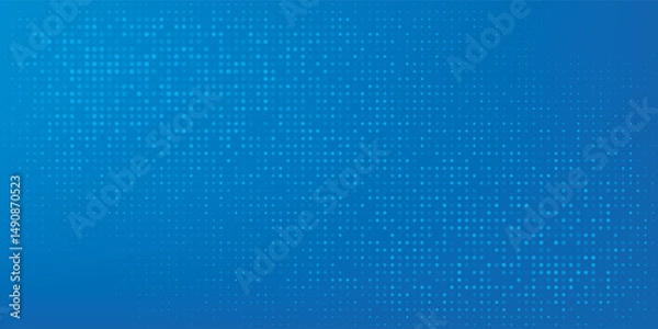 Fototapeta Blue Tech Finance Fintech Background Abstract Pixel Pattern. Abstract Business Tech Science Vector Backdrop.