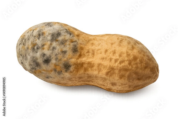 Obraz Moldy Peanut Isolated for Educational or Awareness Use