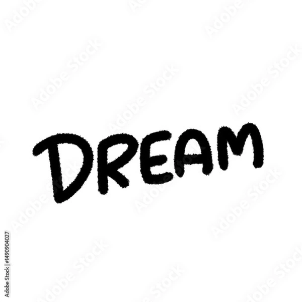 Fototapeta dream png cute cartoon handwrite design kid and art doodle retro design pen outline element