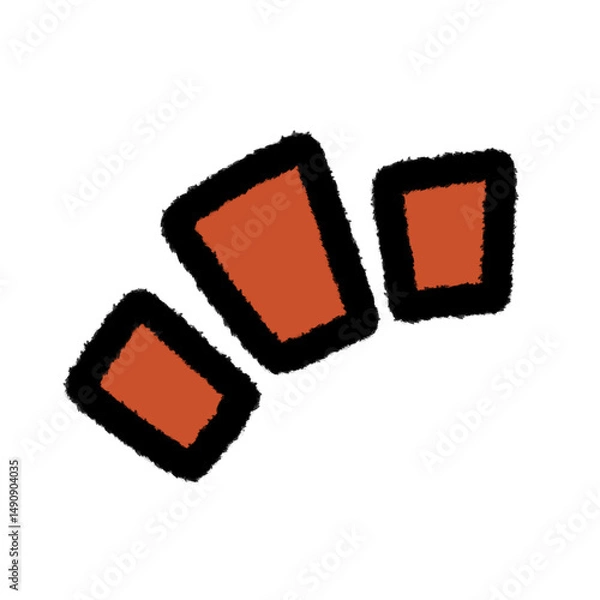 Fototapeta ! action exclamation png cute cartoon handwrite design kid and art doodle retro design pen outline element