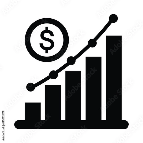 Obraz Cash Grow Up Icon,