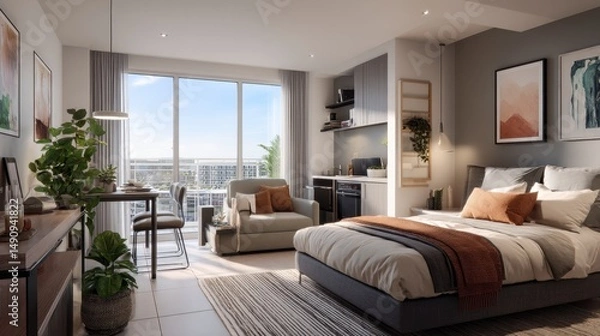 Obraz Modern studio apartment interior