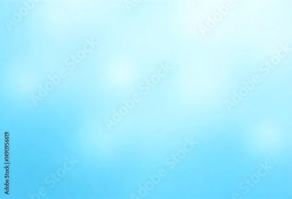Fototapeta Generative AI Soft Light Blue Gradient Background with Subtle Highlights