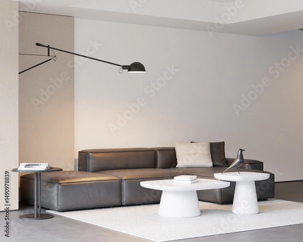 Obraz Modern Minimalist Living Room Interior - 3d Rendering