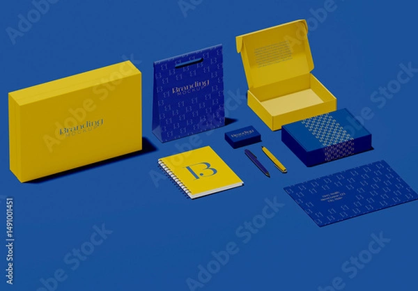 Obraz Complete Branding Stationery Mockup Set