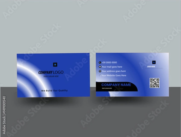 Obraz Brand identity. They serve as a convenient way to exchange information, especially in professional settings. While digital options exist, a physical card can be more memorable and impactful.