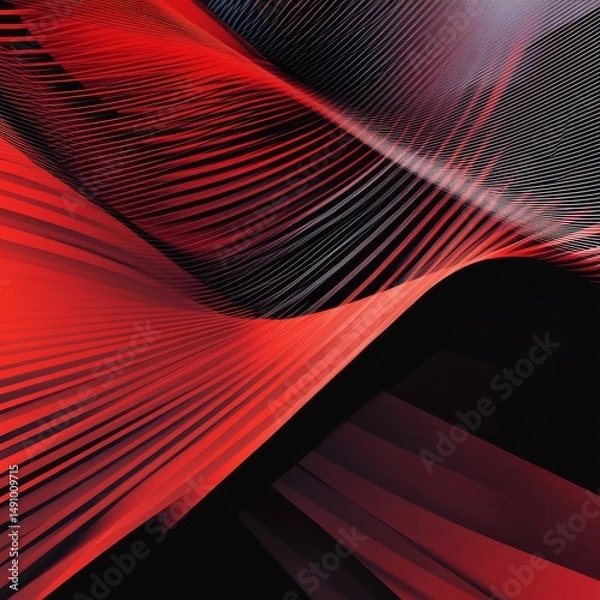 Fototapeta Abstract background, futuristic wavy illustration, vector eps10.