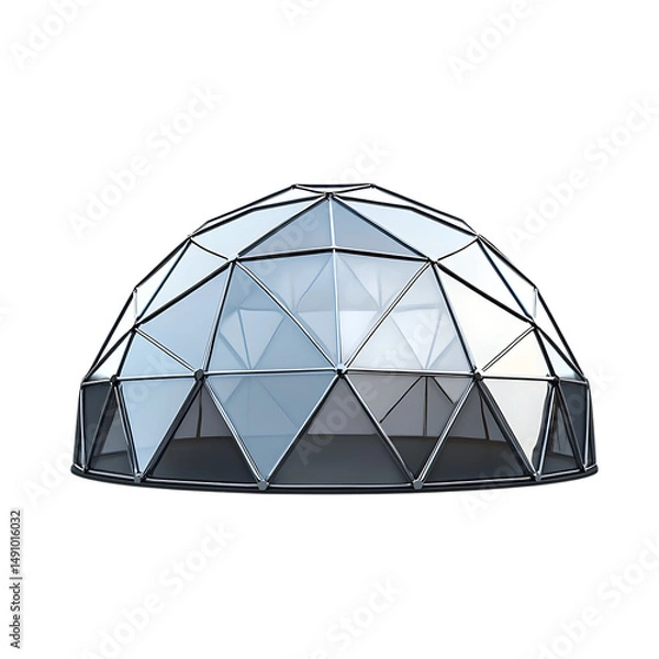 Obraz Modern geodesic dome structure
