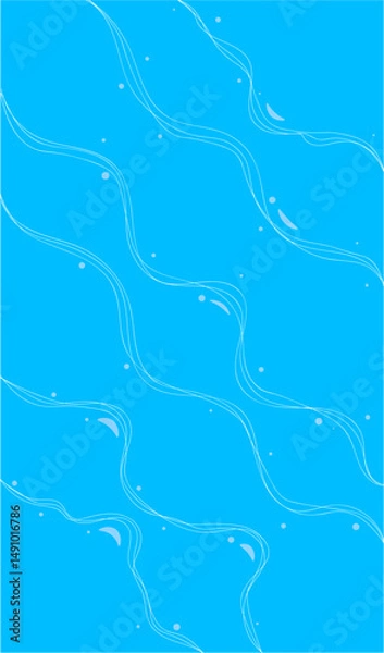 Fototapeta Background with waves. Print with waves. Blue wavea