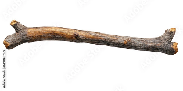 Obraz Wooden Stick Isolated on white transparent background