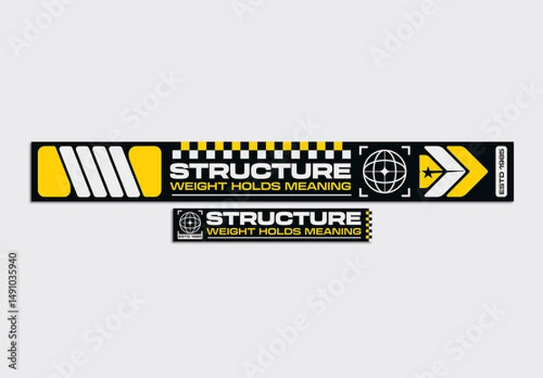 Fototapeta Sci-Fi Navigation Web Banner Layout