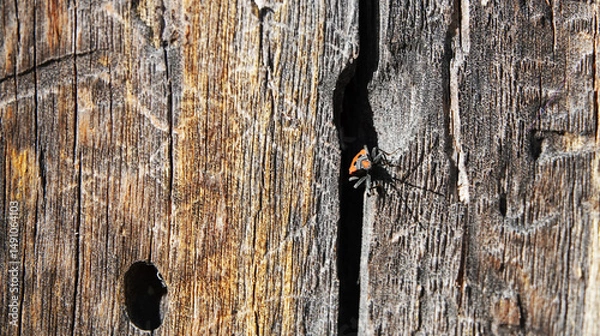 Obraz Ligei spotted bug on tree macro photography