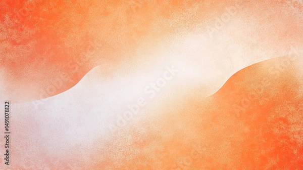 Fototapeta Abstract orange and white gradient background with copy space. Ideal for banners, websites, and design projects.