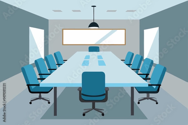 Fototapeta 3d render of a meeting room