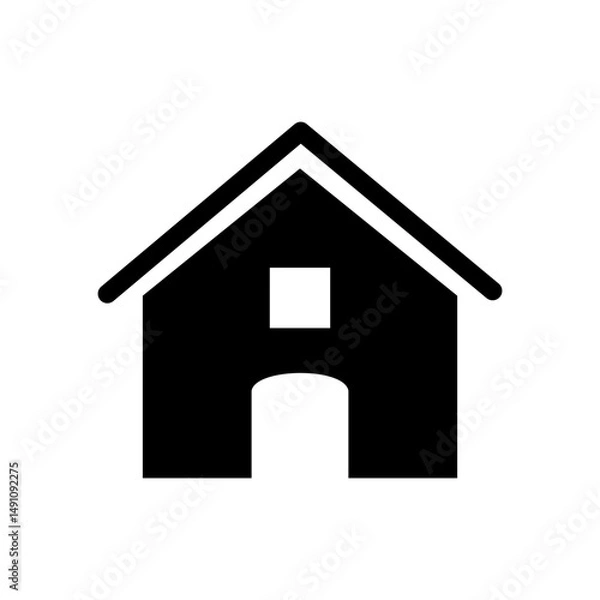 Fototapeta House icon. Home page icon. A set of layers and contours of a house or building. Vector illustration.	