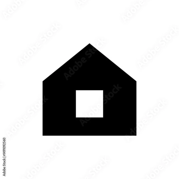 Fototapeta House icon. Home page icon. A set of layers and contours of a house or building. Vector illustration.	