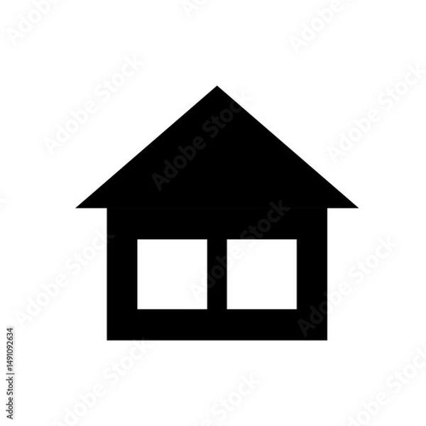 Fototapeta House icon. Home page icon. A set of layers and contours of a house or building. Vector illustration.	