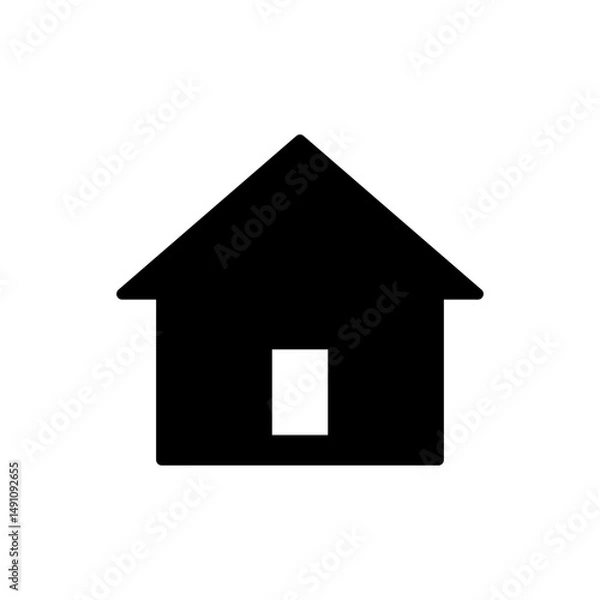 Fototapeta House icon. Home page icon. A set of layers and contours of a house or building. Vector illustration.	
