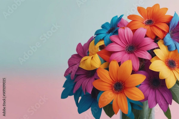Obraz bouquet of colorful flowers