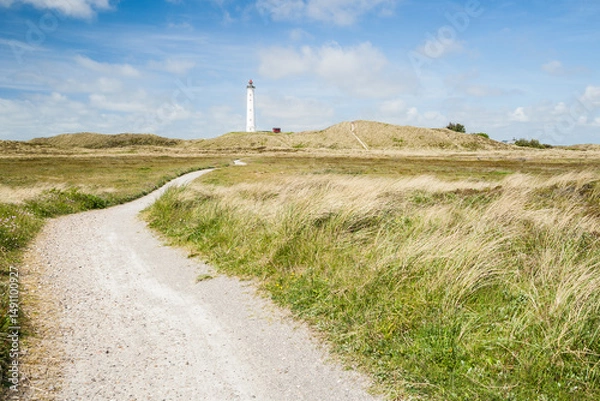 Fototapeta Lyngvig lightouse in Denmark