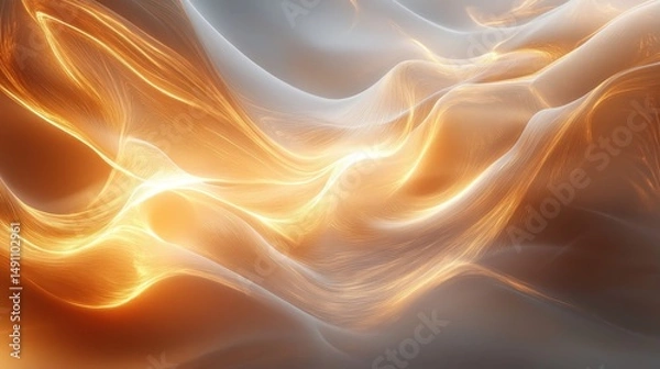 Obraz Abstract design featuring flowing, luminous patterns.