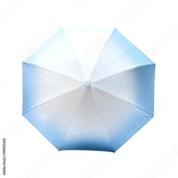 Fototapeta Elegant Compact Beach Umbrella with a Refined Minim Isolated on Transparent Background