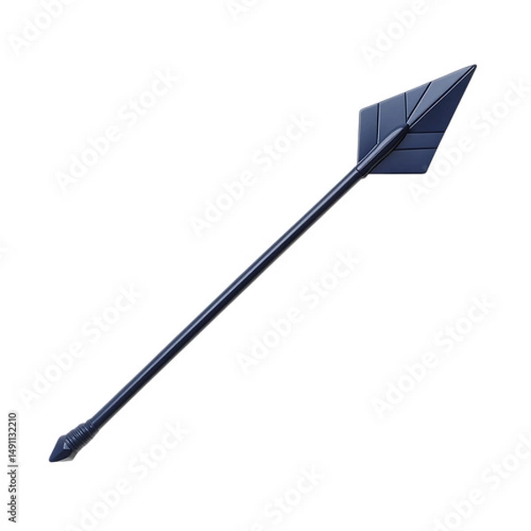 Obraz Contemporary Arrow with Geometric Precision in Midn Isolated on Transparent Background
