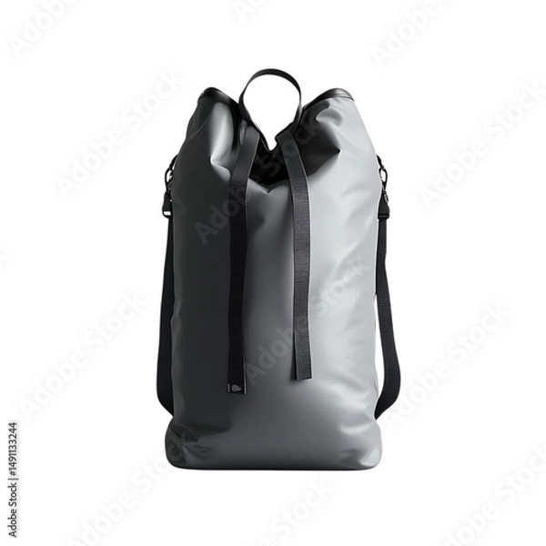 Fototapeta Modern Waterproof Dry Bag with a Minimalist Design Isolated on Transparent Background