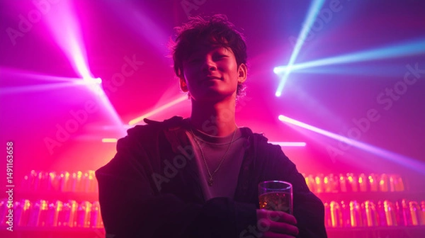 Obraz クラブで楽しむ都会派男子
Stylish Night at the Club