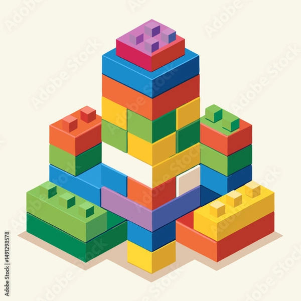 Fototapeta toy building blocks