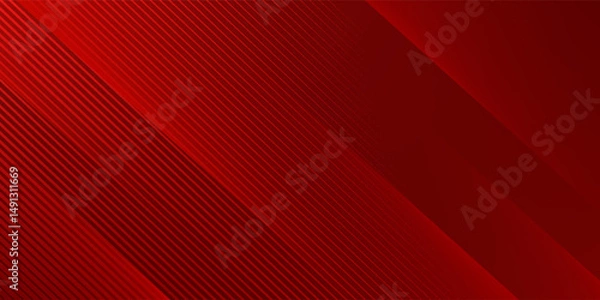 Fototapeta banner background. colorful, bright red gradation, slash, memphis, eps 10